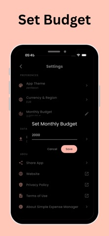 Simple Expense Tracker: Budget Screenshot 5 of 7