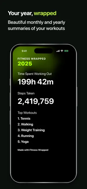 Fitness Wrapped screenshot 1