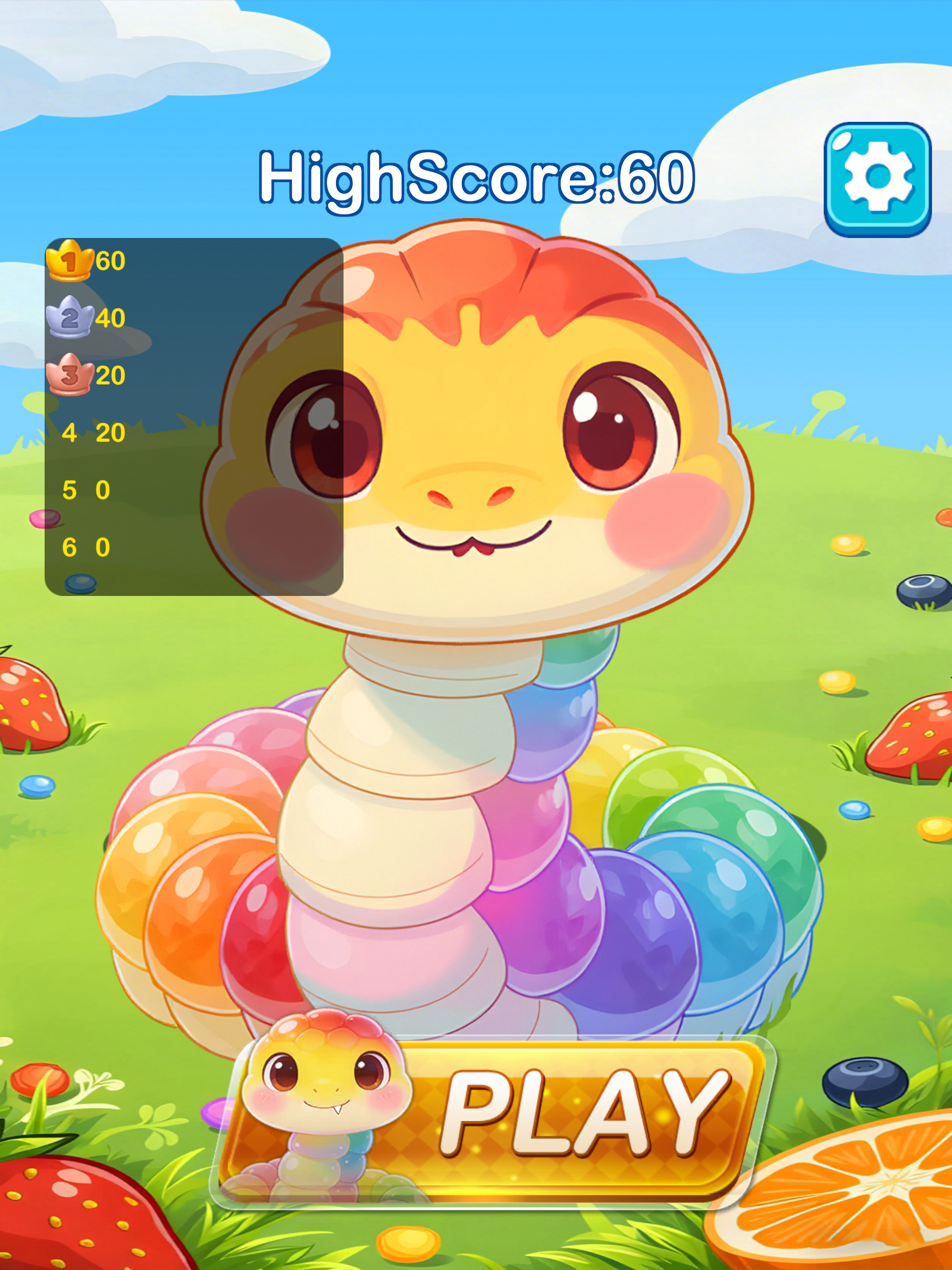 Rainbow Munch: Dazzle Snake screenshot 5