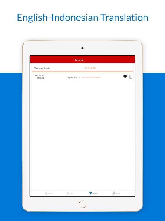 English-Indonesian Translation iPad screenshot 6 - Education app
