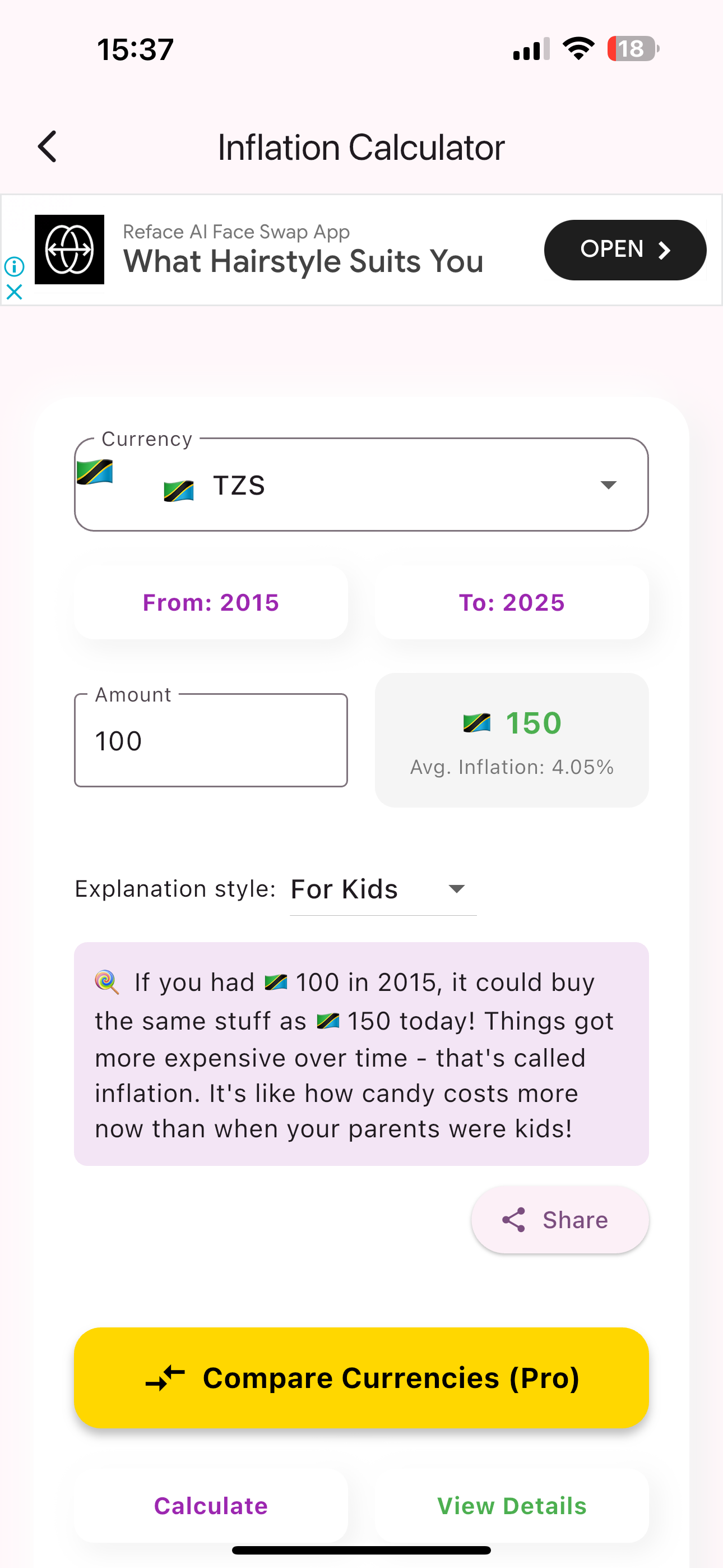 InflationData - Calc & Compare