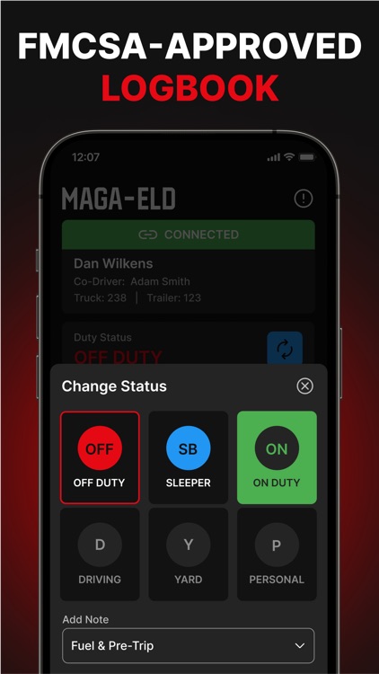 MAGAfleet: MAGA-ELD Driver App