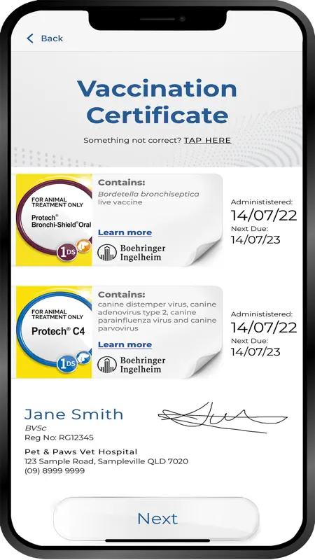 Pet Passport screenshot 1 of 2