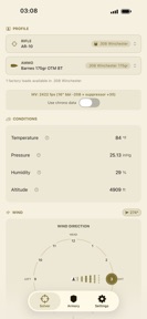 Gadsden Ballistic Calculator screenshot