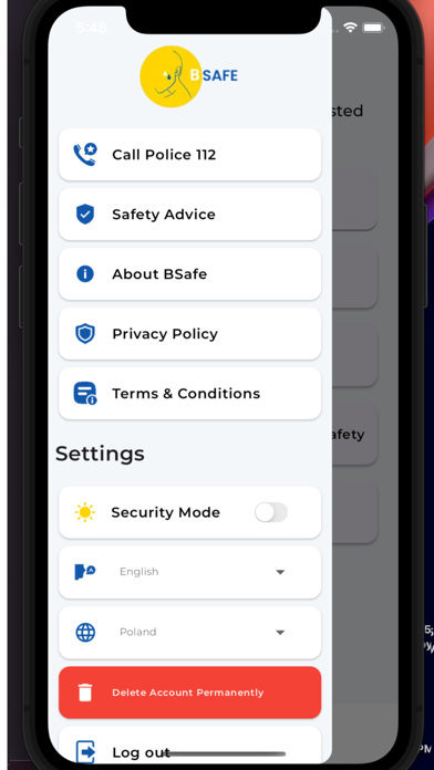 BSafe4U Screenshot