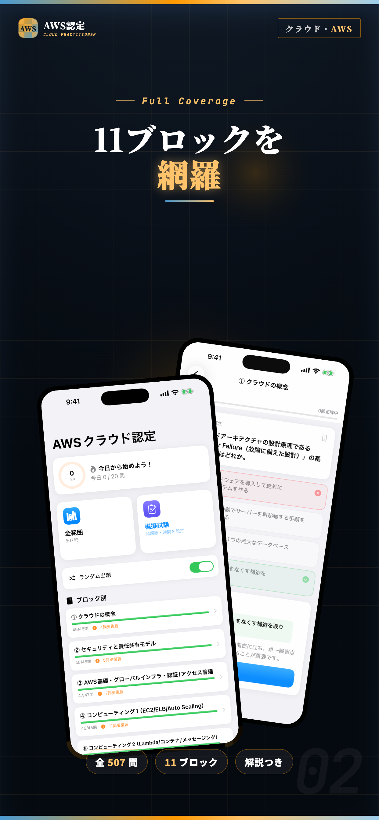AWS認定クラウドプラクティショナー 試験対策・問題集 screenshot 2