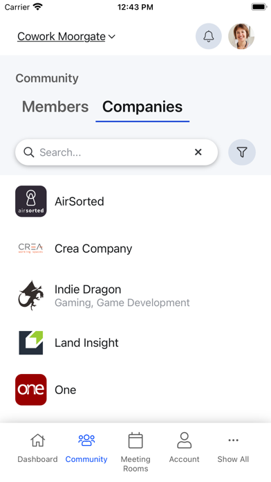 OfficeRnD Members Screenshot