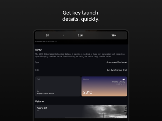 Moonwalk - Rocket Launches iPad screenshot 5 - News app