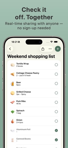Shoplyst - The Shopping List screenshot
