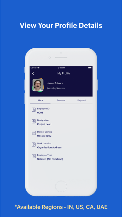 Zoho Payroll - Employee Portal iPhone screenshot 8 - Finance app