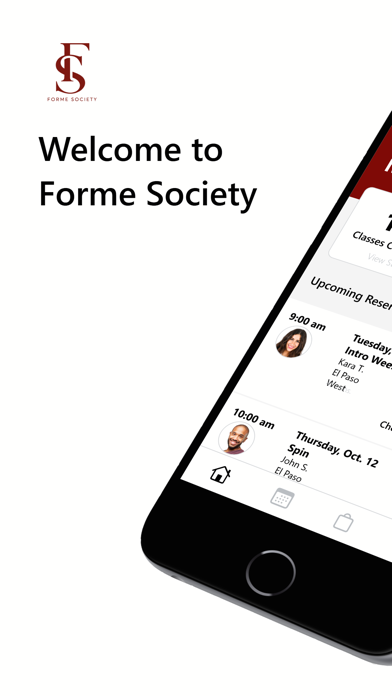 Forme Society iPhone screenshot 1 - Health & Fitness app