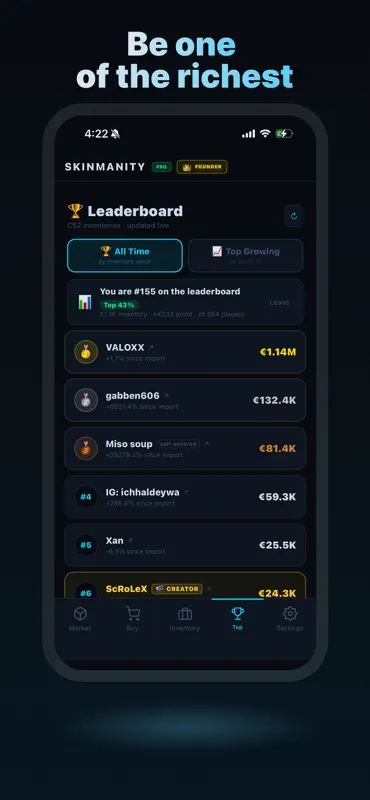 Skinmanity - CS2 Skin Tracker screenshot 8 of 9