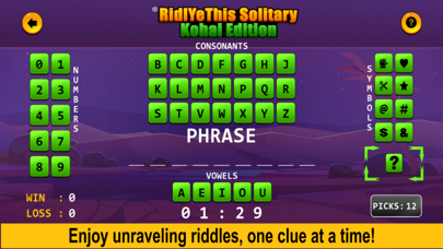 RidlYeThis Solitary Word Game Screenshot