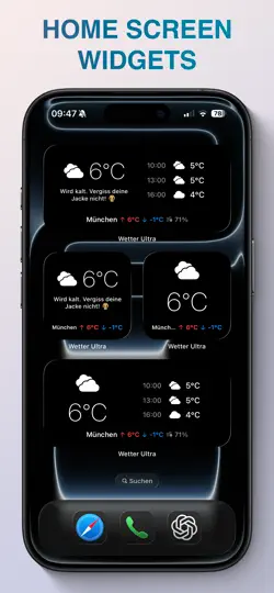 Screenshot von Wetter Ultra - Widgets & Regen auf dem iPhone 3