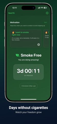 Next15 — Quit Smoking Timer Screenshot 6 of 6