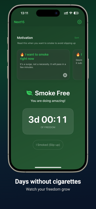 Next15 — Quit Smoking Timer Screenshot 6 of 6