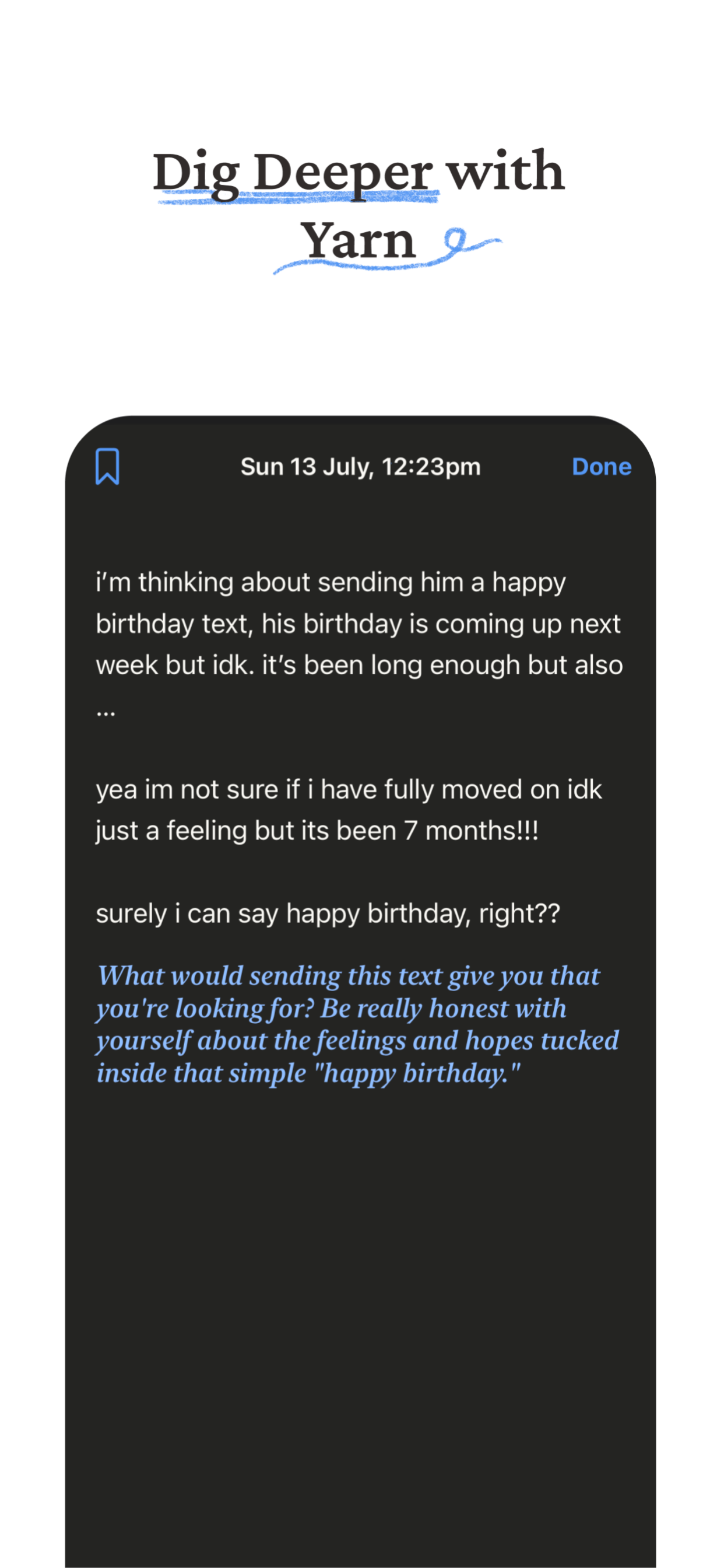 Yarn: Screen Time Journal