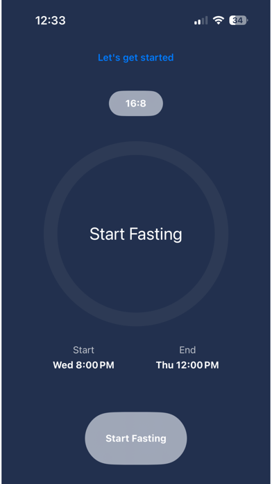 FastingTimer App Screenshot