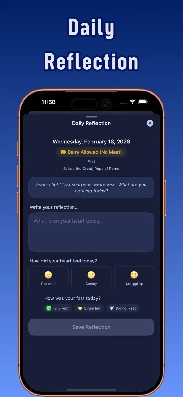 #5. PrayerFast: Fast & Reflect (iOS) Ved: Axiosware LLC