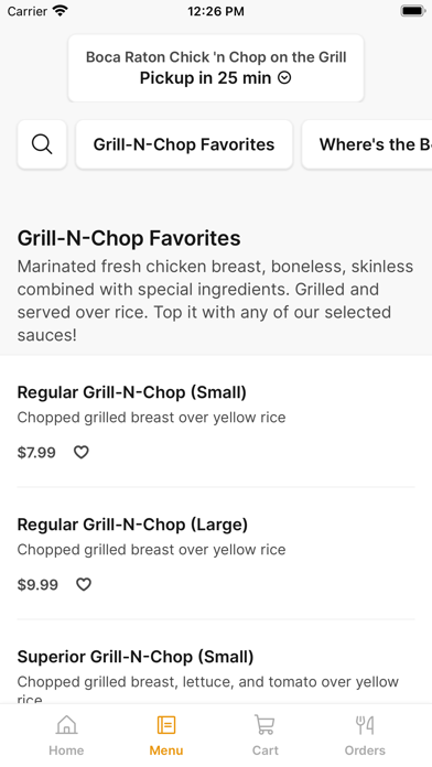 Chick 'n Chop iPhone screenshot 2 - Food & Drink app