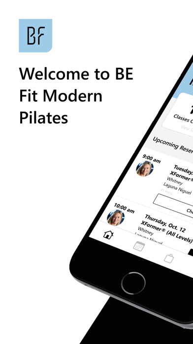 BE Fit Modern Pilates iPhone screenshot 1 - Health & Fitness app