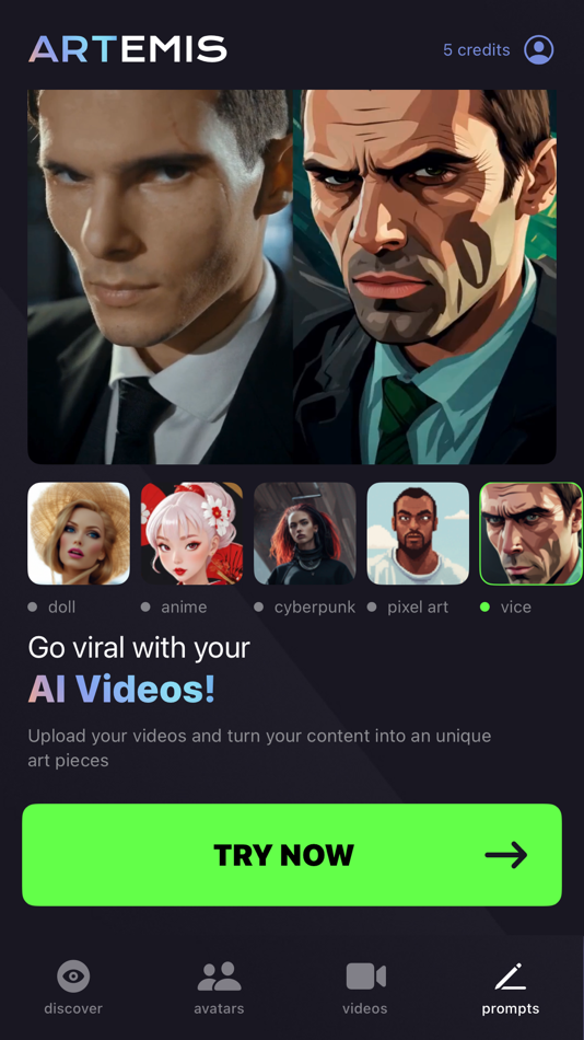 #7. Artemis: AI Photo Generator (iOS) 由: Kinematiks