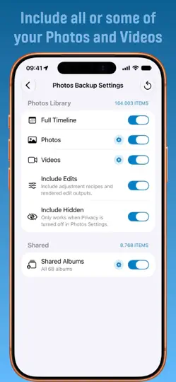 Скриншот Parachute Backup Mobile на iPhone 2