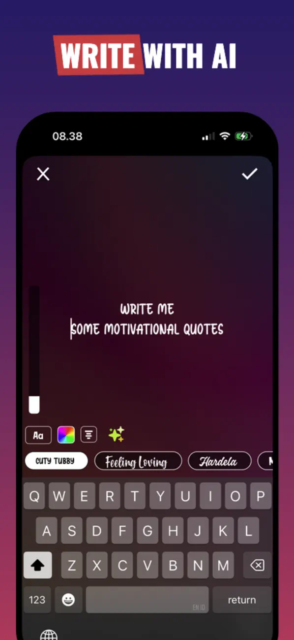 Screenshot #3 pour I Fonts - Font for Bio & Story