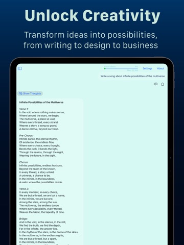 DeepThink iPad screenshot