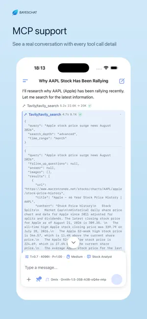 BayesChat - AI chat BYOK MCP screenshot 4