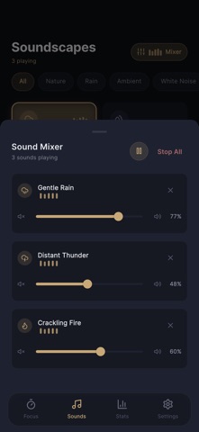 Ember - Focus Timer & Sounds Screenshot 3 of 6