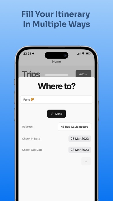Travel Scan - Trip Planner Screenshot