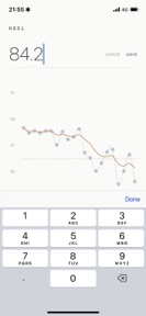 Keel: Weight Tracker screenshot