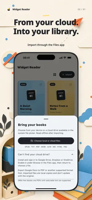 Widget Reader: EPUB, TXT, PDF screenshot 3