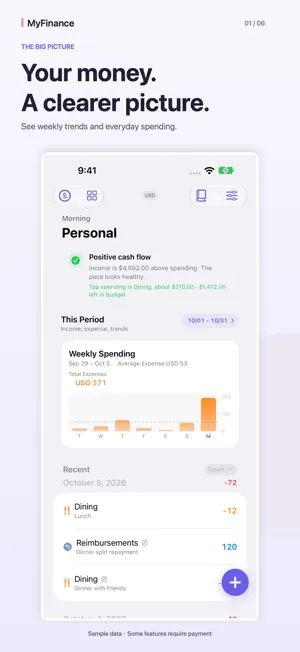 MyFinance: Expense Tracker screenshot 1
