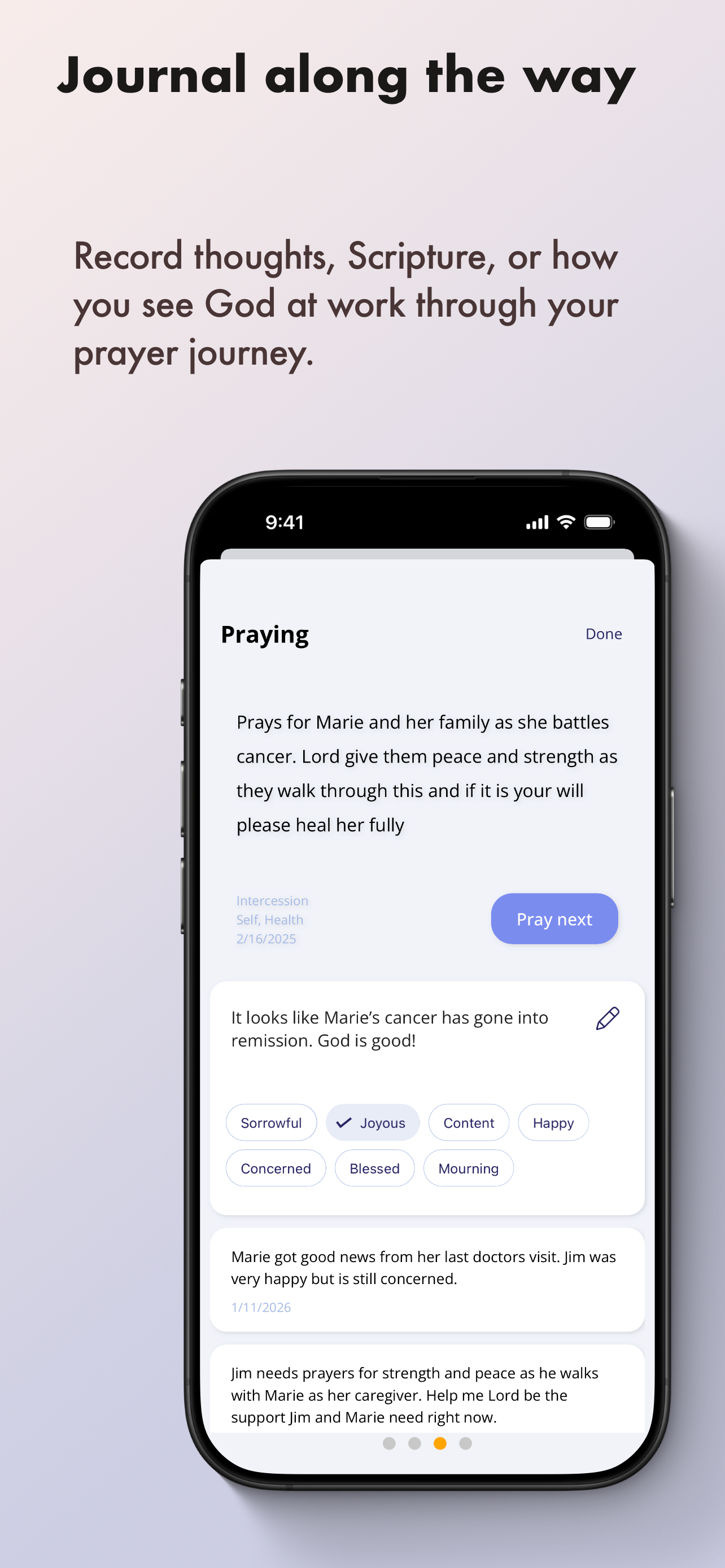 Prayer Journey: Journal screenshot 4