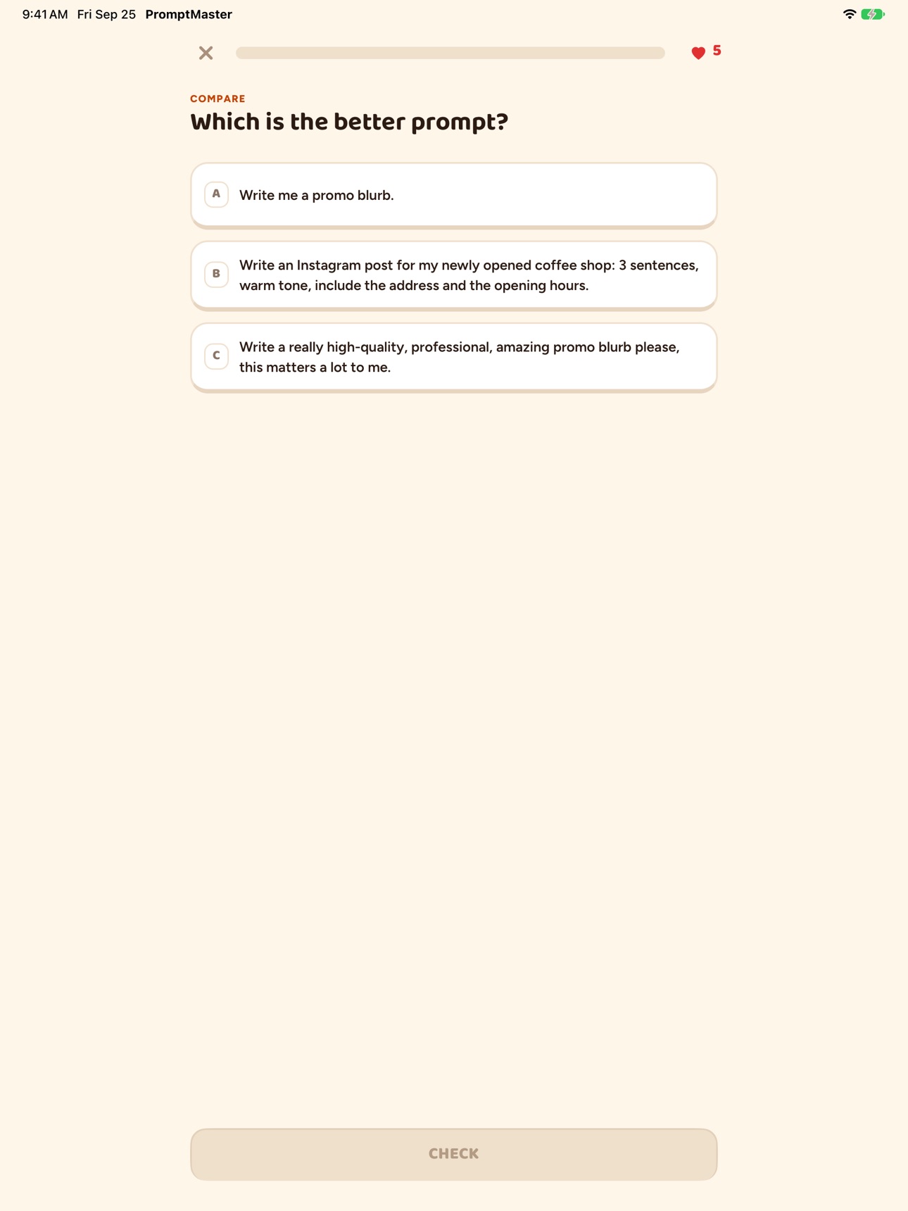 Screenshot 10 of PromptMaster: AI Prompt Coach