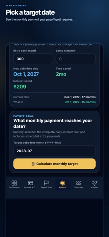 Runway: Debt Payoff Planner Screenshot 6 of 6