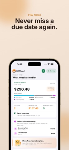 Bill Tracker: BillAhead Screenshot 1 of 10