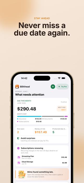 Bill Tracker: BillAhead Screenshot 1 of 10