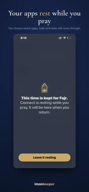 ImanKeeper: Prayer Lock screenshot 1