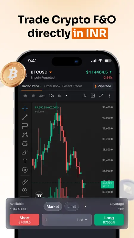 Delta Exchange: Crypto Options screenshot 2 of 8