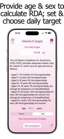 Vitamin K Counter & Tracker Screenshot 1 of 10