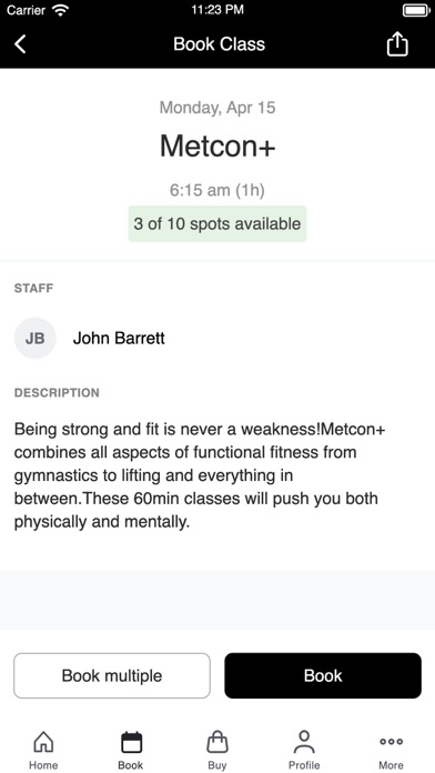 TBB Fitness Screenshot