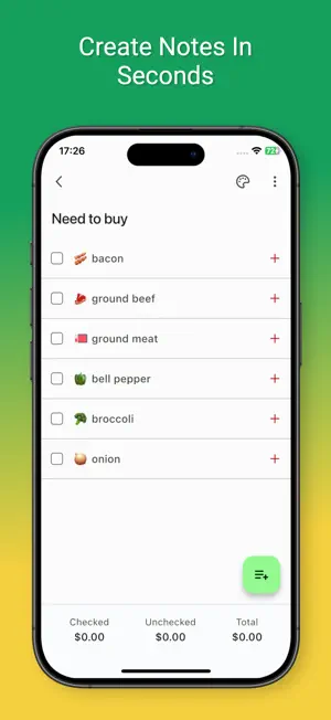 Shopping List Notes screenshot 2