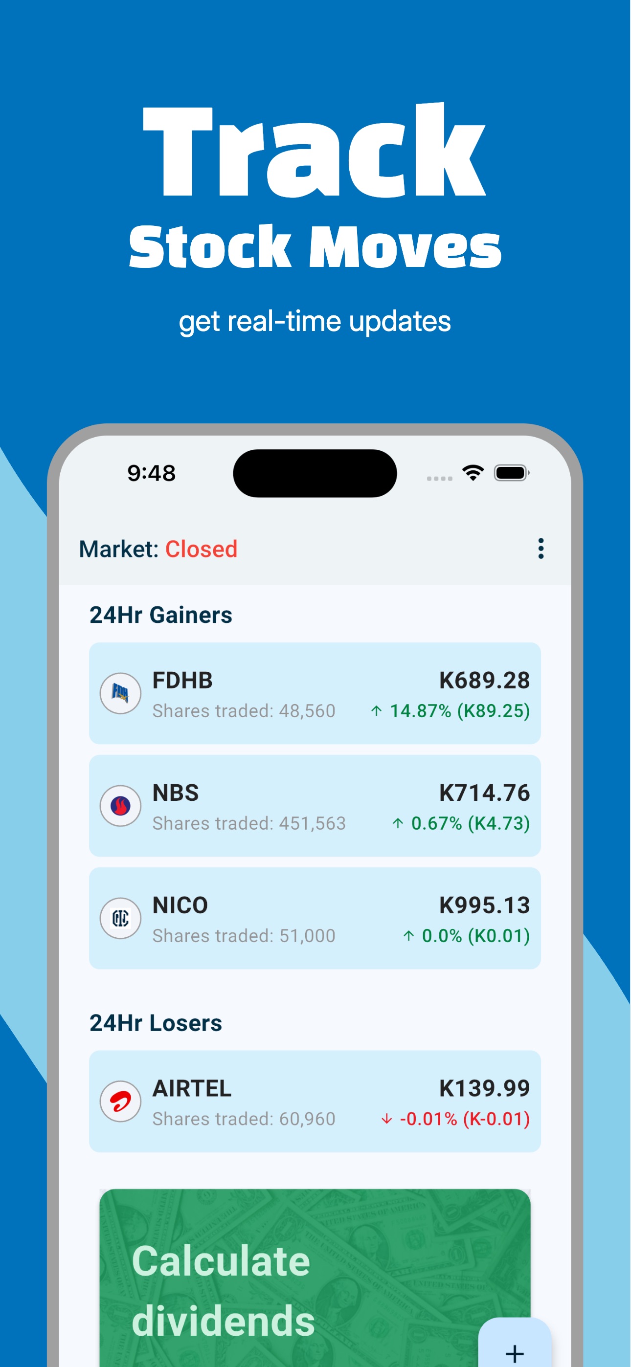 Screenshot 1 of StockWatch - African Stocks