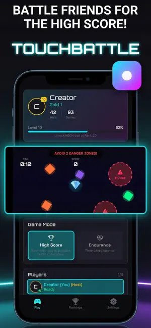 TouchBattle PVP screenshot 1