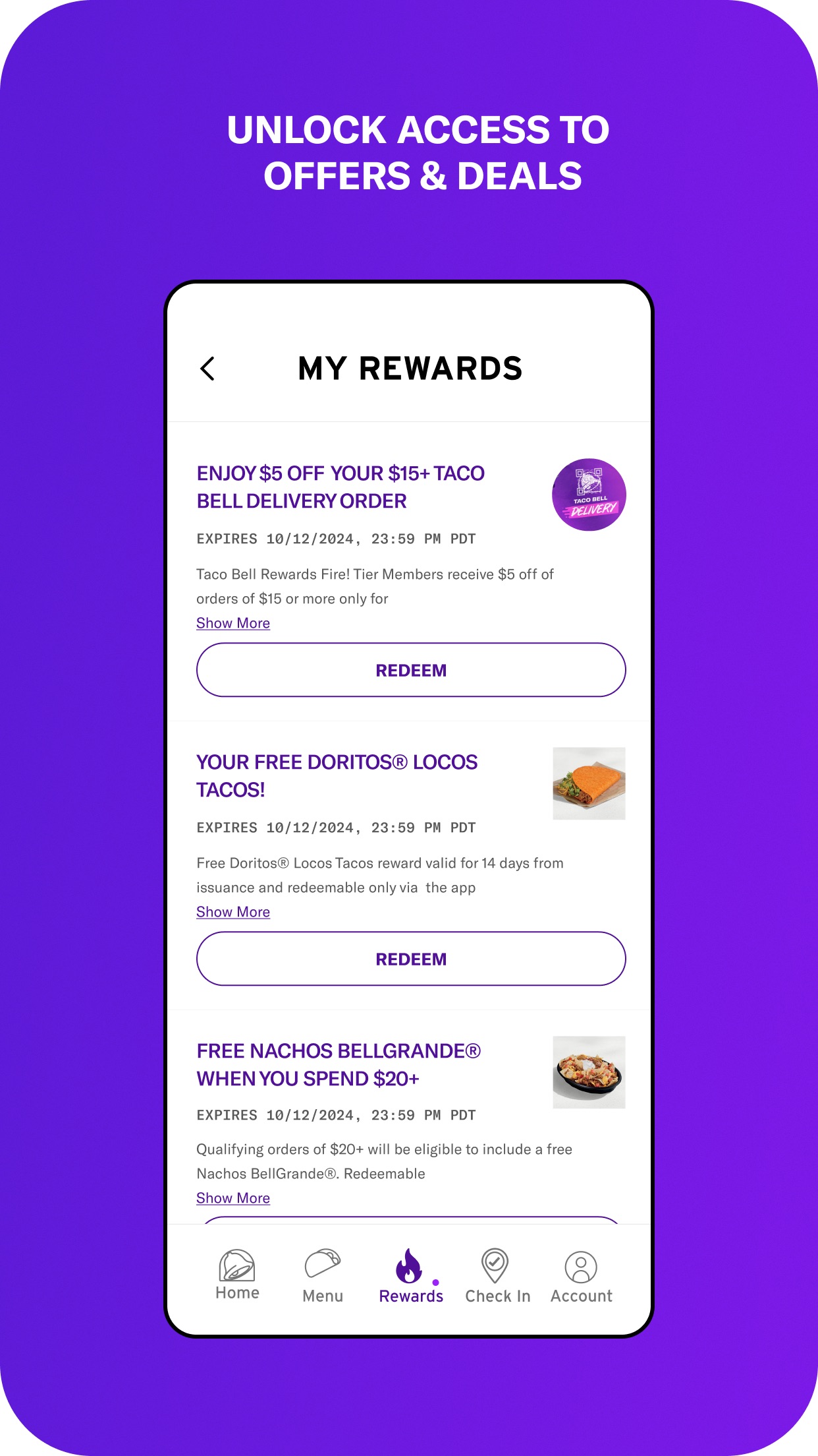 Taco Bell Fast Food & Delivery screenshot 2