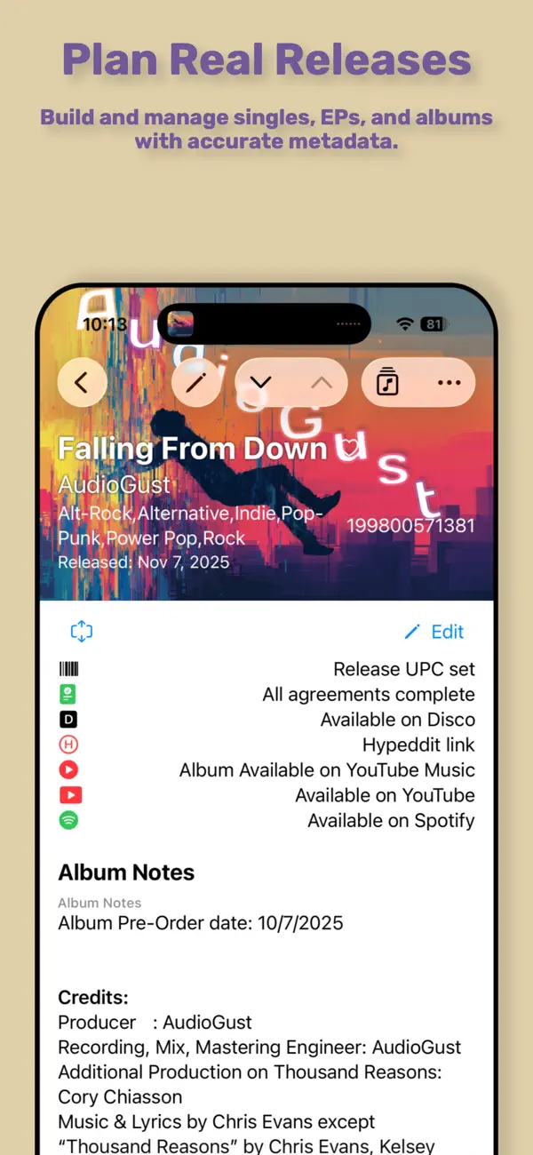 #5. Studio Notes (iOS) Podle: TeeShot Software