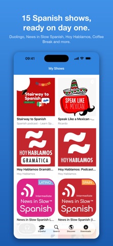 Learn Spanish with Podcasts app screenshot